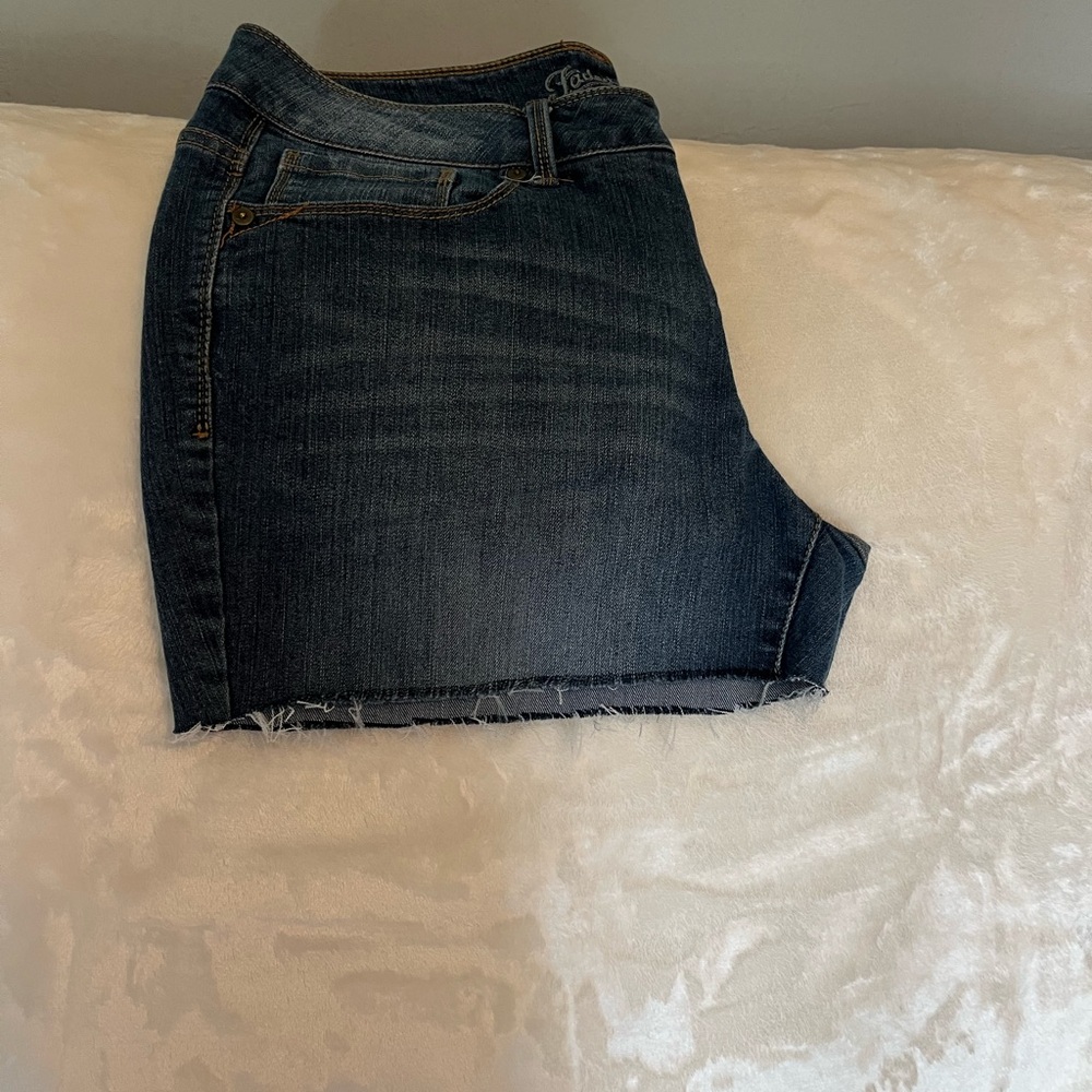 Dark Blue Denim Shorts